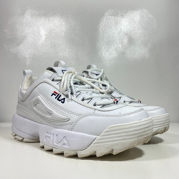 Fila Women Shoes Disruptors 2 Premium Sneakers White Sz 8 - Picture 1 of 15